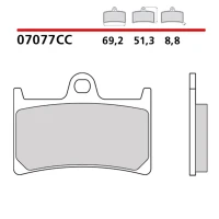 BREMBO 2026/03 КОЛОДКИ ДИСКОВІ ТОРМОЗНІ KH252 / KH380 SCOOTER КАРБОН CERAMIC CC (POLMETALICZNE) ПЕРІД/ЗАД (ECE R90)