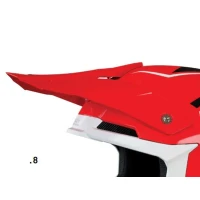 SHOT VISOR FURIOUS CHASE ЧЕРВОНА БІЛА GLOSSY