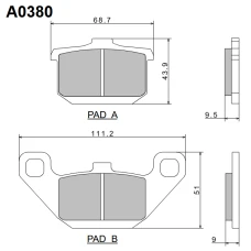NISSIN 2024/10 КОЛОДКИ ДИСКОВІ ТОРМОЗНІ KH85 ПРЕМІУМ-КЛАС SEMI-METALLIC (SPIEK METALICZNY) (ECE R90) (MADE IN JAPAN)
