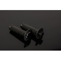 RENTHAL ПЕРЕМИКАЧІ MX R-WORKS LOCK-ON ULTRATACKY (TAPERED) КОЛІР ЧОРНИЙ