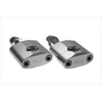 ACCEL КРІПЛЕННЯ/ПІДЙОМНИКИ КЕРМА (22,2MM) WYS. 34MM ZE БОЛТ M12 КОЛІР СРІБНИЙ (BM-02SV22)