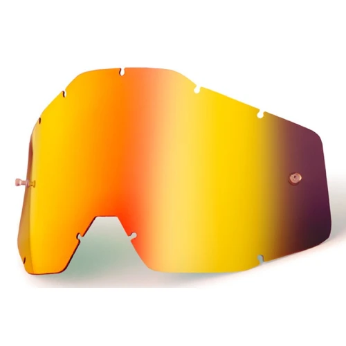 100 ПРОЦЕНТ ПРОДАЖА SZYBA\/SZYBKA ОДИНАРНИЙ DO GOGLI RACECRAFT 1 \/ ACCURI 1 \/ STRATA 1 RED MIRROR КОЛІР ЧЕРВОНА ЗЕРКАЛО Z ANTI FOG STARY КОД: 51002-003-02 STARSZY МОДЕЛЬ - зображення 1