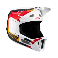 LEATT (НОВИНКА 2024) ШОЛОМ ВЕЛОСИПЕДИ MTB GRAVITY 2.0 V24 HELMET WHITE/RED КОЛІР BIALY/CZERWONY РОЗМІР XL (61-62 CM)