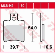 TRW LUCAS ZF КОЛОДКИ ДИСКОВІ ТОРМОЗНІ KH193 ORGANIC APRILIA RS 50 '95-'98, SR 50 '93-'04, YAMAHA YA/YM 50 '95-'98, YQ 50 AEROX '96-'12, BWS 100 '99-, ПЕРІД