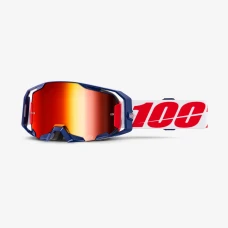 100 % ОКУЛЯРИ МОДЕЛЬ ARMATIC MACH Z - MIRROR RED LENS - КОЛІР NIEBIESKI/CZERWONY/BIALY СТІКЛО ЧЕРВОНА ЗЕРКАЛО