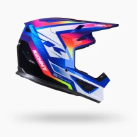 KENNY RACING ШОЛОМ CROSS/ENDURO TRACK GRAPHIC + FOCUS CANDY BLUE КОЛІР NIEBIESKI/BIALY/ КОЛІР ПОМАРАНЧ РОЗМІР XS