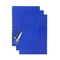 BLACKBIRD КОМПЛЕКТ НАЛІПОК (OKLEIN) (ПЛІВКА CRYSTALL 0,4 MM) (ПЕРФОРОВАНА) 3 X ЛИСТ 47X33CM, КОЛІР СИНІЙ