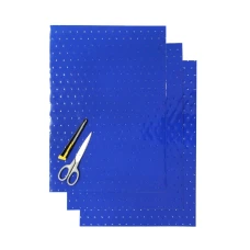 BLACKBIRD КОМПЛЕКТ НАЛІПОК (OKLEIN) (ПЛІВКА CRYSTALL 0,4 MM) (ПЕРФОРОВАНА) 3 X ЛИСТ 47X33CM, КОЛІР СИНІЙ