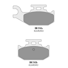 DELTA BRAKING КОЛОДКИ ДИСКОВІ ТОРМОЗНІ KH428 YAMAHA YFM 700 RAPTOR ЗАД - ZASTEPUJA DB2162MX-D І DB2162QD-D