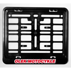 BIKETEC АКЦІЯ РАМКА DO ТАБЛИЦІ (NA TABLICE)  REJESTRACYJNEJ SKUTER/SCOOTER КОЛІР ЧОРНИЙ Z ЛОГОТИП OLEK MOTOCYKLE