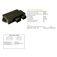 DZE МОДУЛЬ ЗАПАЛУ CDI YAMAHA YFM350 WARRIOR 97-01