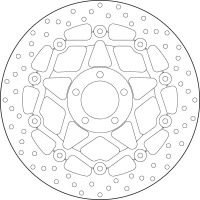 BREMBO SERIE ORO BRAKEDISC ПЛАВАЮЧИЙ