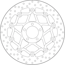 BREMBO SERIE ORO BRAKEDISC ПЛАВАЮЧИЙ
