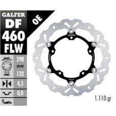 GALFER ДИСК ТОРМОЗНИЙ ПЕРІД YAMAHA MT-03 '16-, YZF R3/R25 '15- (298MM) PLYWAJACA WAVE