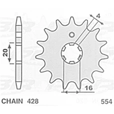 S ЗІРОЧКА ПЕРІД 554 12 YAMAHA DT80LC '84-'94 - ПРОДАЖА