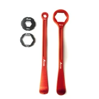 ACCEL КОМПЛЕКТ ЛОЖОК ДЛЯ ШИН(23+24CM) ALU7075 KUTE З КЛЮЧАМИ 10,13,17,27,32 MM КОЛІР КОЛІР ПОМАРАНЧ