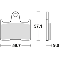 TRW LUCAS КОЛОДКИ ДИСКОВІ ТОРМОЗНІ KH254 SINTER STREET SUZUKI GSXR 600 04-05, GSF 650 05-06, GSXR 750 04-05, GSX 1400 01-07, ЗАД