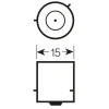OSRAM ЛАМПОЧКА 21W 12V BAU15S PY21W (ПОМАРАНЧЕВИЙ КОЛІР) - POMARANCZOWA ВКАЗІВНИК ПОВОРОТУ 1 ШТУКА - зображення 4