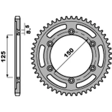 ЗАДНЯ ЗІРКА PBR 4507 42 C45 KTM 690 ENDURO/SM '07-'18, 790 ADV '18-'20 (JTR897.42) (LANC.520)