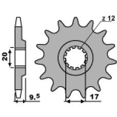 ПЕРЕДНЯ ЗІРКА PBR CHT 2084 11 18NC (LANC. 428)