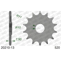 AFAM 2026/04 ШЕСТЕРНЯ ПЕРІД 2120 13 HONDA CR 125R '04-'07, CRF 250R/X '04-'17 (JTF1323.13) (LANC. 520)