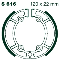 ПРОДУВУ ТОРМОЗНИЙ SHOES S 616 120X22MM КОМПЛЕКТ