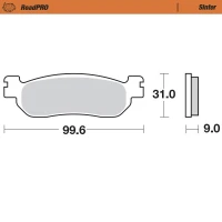MOTO-MASTER BRAKEPADS ROADPRO SINTER ЗАДНЬОЇ