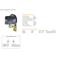 DZE РЕГУЛЯТОР НАПРУГИ KAWASAKI ZX9R 00-03, ZX12R 00-03 (35A) (21066-1119) (ESR516)