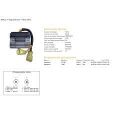 DZE РЕГУЛЯТОР НАПРУГИ KAWASAKI ZX9R 00-03, ZX12R 00-03 (35A) (21066-1119) (ESR516)