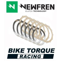 NEWFREN ДИСКИ SPRZEGLOWE RACING Z PRZEKLADKAMI SUZUKI RM 125 '02-'12 КАРБОН (EBS4514R)