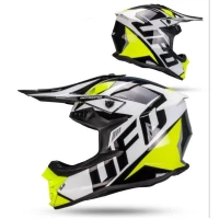 UFO 2026/01 ШОЛОМ INTREPID CROSS КОЛІР BIALY/CZARNY РОЗМІР XS ( ECE 22R06 ) - KOLEKCJA 2026