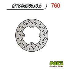 NG ДИСК ТОРМОЗНИЙ ЗАД KAWASAKI, SUZUKI RM 80/85 (86-04) (184X85X3,5)
