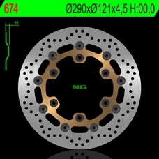 NG ДИСК ТОРМОЗНИЙ ПЕРІД SUZUKI DR 650SE '96-10 (290X121X4,5) (6X10,5MM) PLYWAJACA