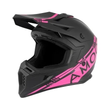 AMOQ METEOR V2 ШОЛОМ BLACK/PINK L