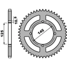 PBR ЗІРОЧКА ЗАД 857 42 C45 YAMAHA XT 600 '83-'89, XT 600Z TENERE '87-'89, XTZ 660 TENERE '91-'00, XV 125 VIRAGO '97-'01, XV 250 VIRAGO '89-'05 (JTR857.42) (LANC. 520) - PATRZ ROWNIEZ 458842JT