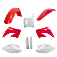 POLISPORT КОМПЛЕКТ ПЛАСТІКОВ (ПОВНИЙ KIT) HONDA CR 125 '02-'03; CR 250 '02-'03 W КОМПЛЕКТІ TABLICA ПЕРІД (8657000001) I КРИШКИ AMORTYZAROROW (8394000001) КОЛІР OEM CZERWONO БІЛИЙ
