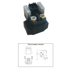 DZE РЕЛЕ СТАРТЕРА SUZUKI GZ 250 MARAUDER '99-'10; LT-F 250 KING QUAD '13; LT-F 250 OZARK '02-'12; LT-Z 250 QUADSPORT '04-'09; YAMAHA YFM 700 RAPROR '06-'12 (OEM 31800-47E00; 1S3-81940-00) (12V/150A)