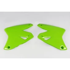 UFO КРИШКИ РАДІАТОРА KAWASAKI KLX 400R '03-21, КОЛІР ЗЕЛЕНИЙ