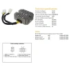 DZE РЕГУЛЯТОР НАПРУГИ KYMCO AK 550 \/K-XCT 125 \/XCITING 400 (ВСІ ROCZNIKI) (OEM 31600-LKF5-E00) MOSFET (35A) - зображення 2