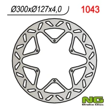 NG ДИСК ТОРМОЗНИЙ ПЕРІД KTM 950/990 ADVENTURE '02-'11, LC4 620/640/660/690 (300X127X4 / 5)