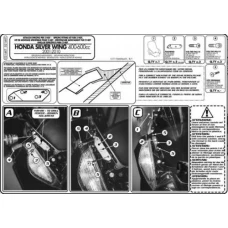 KAPPA КРІПЛЕННЯ СКЛА 214DT HONDA SILVERWING 400-600CCM (01-10)