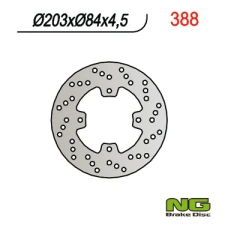 NG ДИСК ТОРМОЗНИЙ ЗАД YAMAHA TZR 50/MBK 50 (203X84X4,5)
