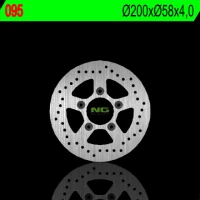 NG ДИСК ТОРМОЗНИЙ ЗАД KYMCO 125/150/200 (200X58X4) (5X10,5MM)