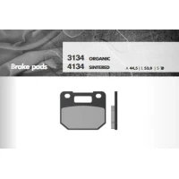 BRENTA КОЛОДКИ ДИСКОВІ ТОРМОЗНІ KH110 SPIEK METALICZNY (КОЛІР ЗОЛОТИЙ) (FT 4134)