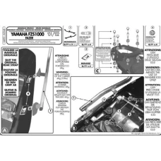 KAPPA СТЕЛАЖ БАГАЖНИКА ЦЕНТРАЛЬНОГО YAMAHA FZS 1000 FAZER (01-05) ( БЕЗ ВІНІЛ )