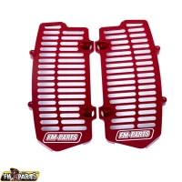 FM-PARTS КРИШКИ РАДІАТОРА (РЕШІТКИ) АЛЮМІНІЙ KTM/HUSQVARNA/GAS GAS '20-'25 TBI /TPI КОЛІР ЧЕРВОНИЙ