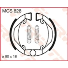 TRW LUCAS КОЛОДКИ БАРАБАННІ ДИСКОВІ ТОРМОЗНІ (80X18MM) (H322) KTM SX 50 МІНІ 00-07, SX 50 PRO JUNIOR 96-02 (АКЦІЯ)
