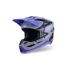 ALPINESTARS ШОЛОМ S-M3 JETTSON GRAY/PURPLE/BLACK L