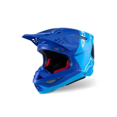 ALPINESTARS ШОЛОМ S-M10 FLOOD MET BLUE/BLUE/CARBON L
