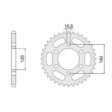 CHT ЗІРОЧКА ЗАД 5301 46 SUZUKI GSXR 600 98-00 5301 46 (498-46) (JTR498.46)